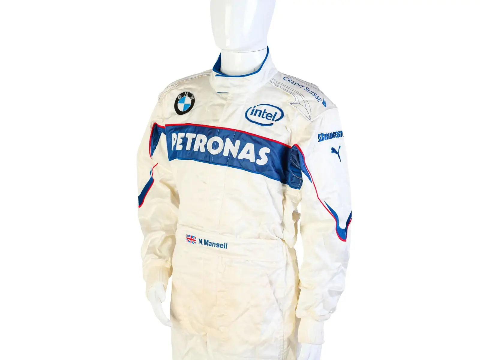 2007 BMW Sauber Formula 1 Puma NIGEL MANSELL’S Race Suit - 
Xtreme Racegear