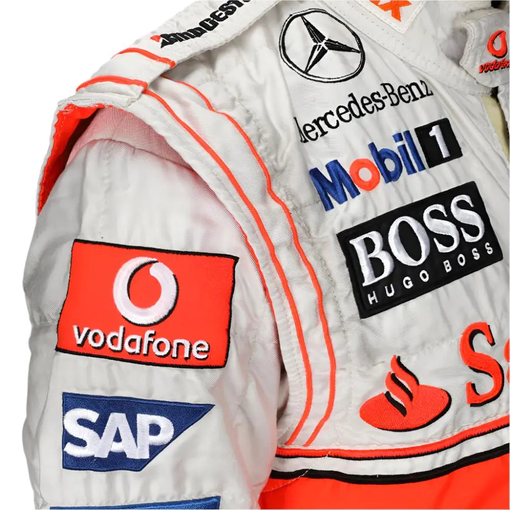2007 Fernando Alonso McLaren F1 Embroidered Racing Suit - Xtreme_Racegear