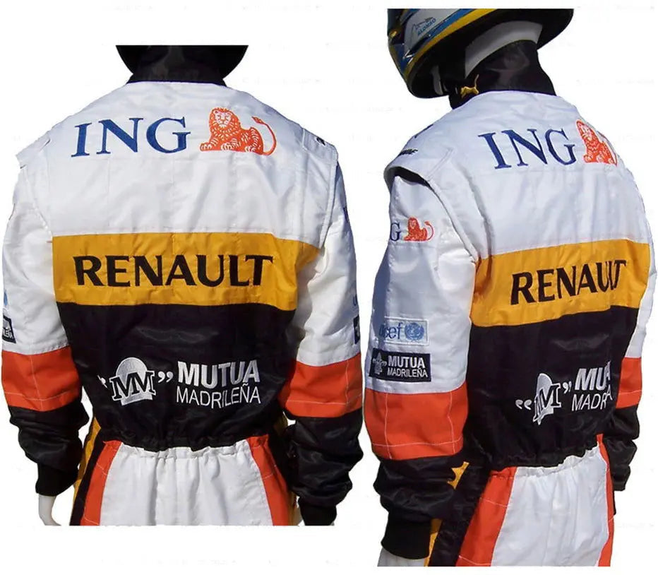2008 Fernando Alonso Renault F1 Embroidered Racing Suit_Xtreme_Racegear