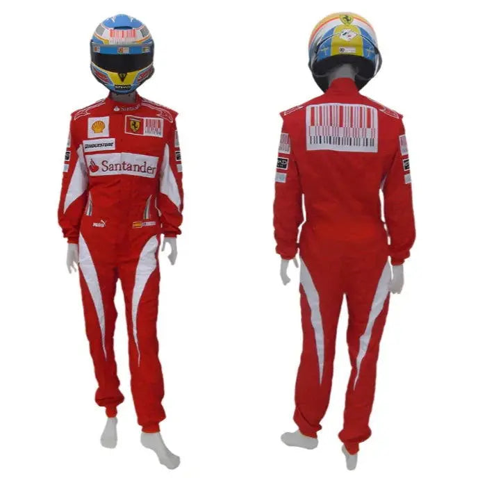 2010 Fernando Alonso Ferrari F1 Embroidered Racing Suit_Xtreme_Racegear