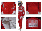 2010 Fernando Alonso Ferrari F1 Embroidered Racing Suit - Xtreme_Racegear