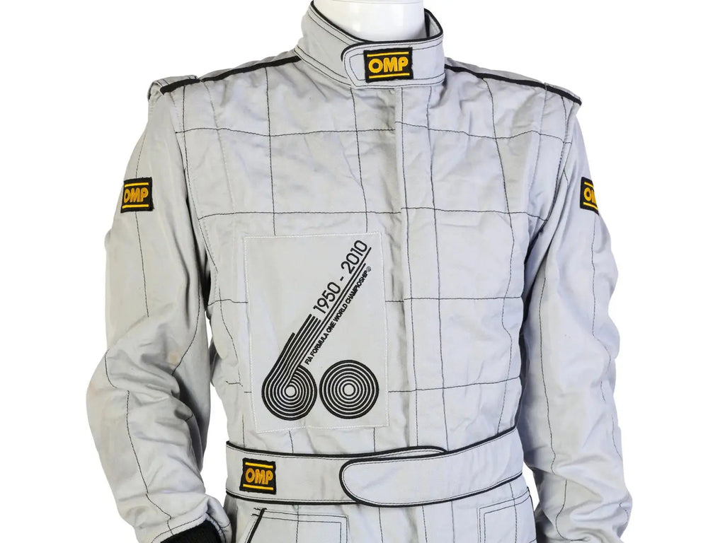 2010 Formula 1 50th Anniversary Bahrain Grand Prix Demonstration OMP NIGEL MANSELL’S Race Suit - Xtreme Racegear