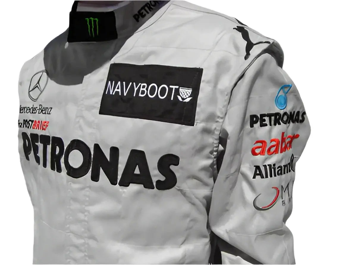 2012 Michael Schumacher Mercedes Benz F1 Embroidered Race Suit - Xtreme Racegear
