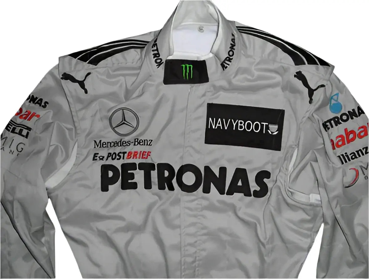 2012 Michael Schumacher Mercedes Benz F1 Embroidered Race Suit - Xtreme Racegear