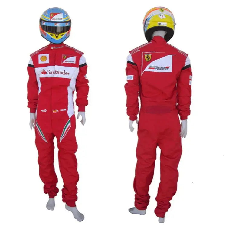 2013 Fernando Alonso Ferrari F1 Embroidered Racing Suit - Xtreme_Racegear