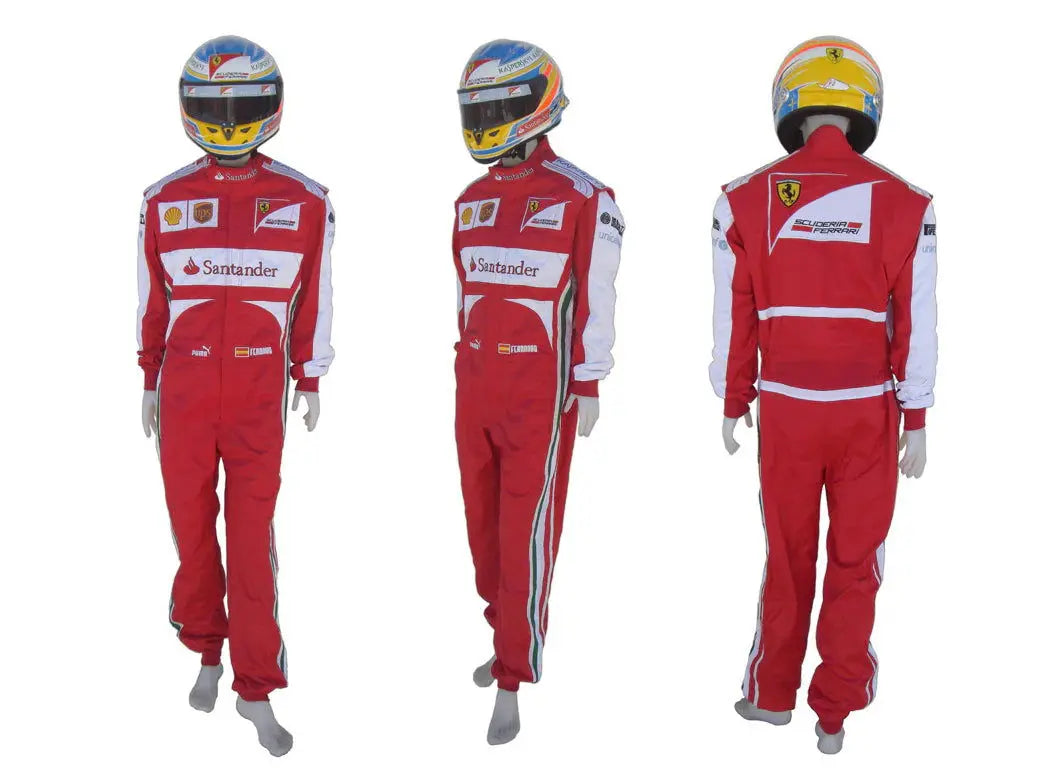 2013 Fernando Alonso Ferrari F1 Embroidered Racing Suit - Xtreme_Racegear