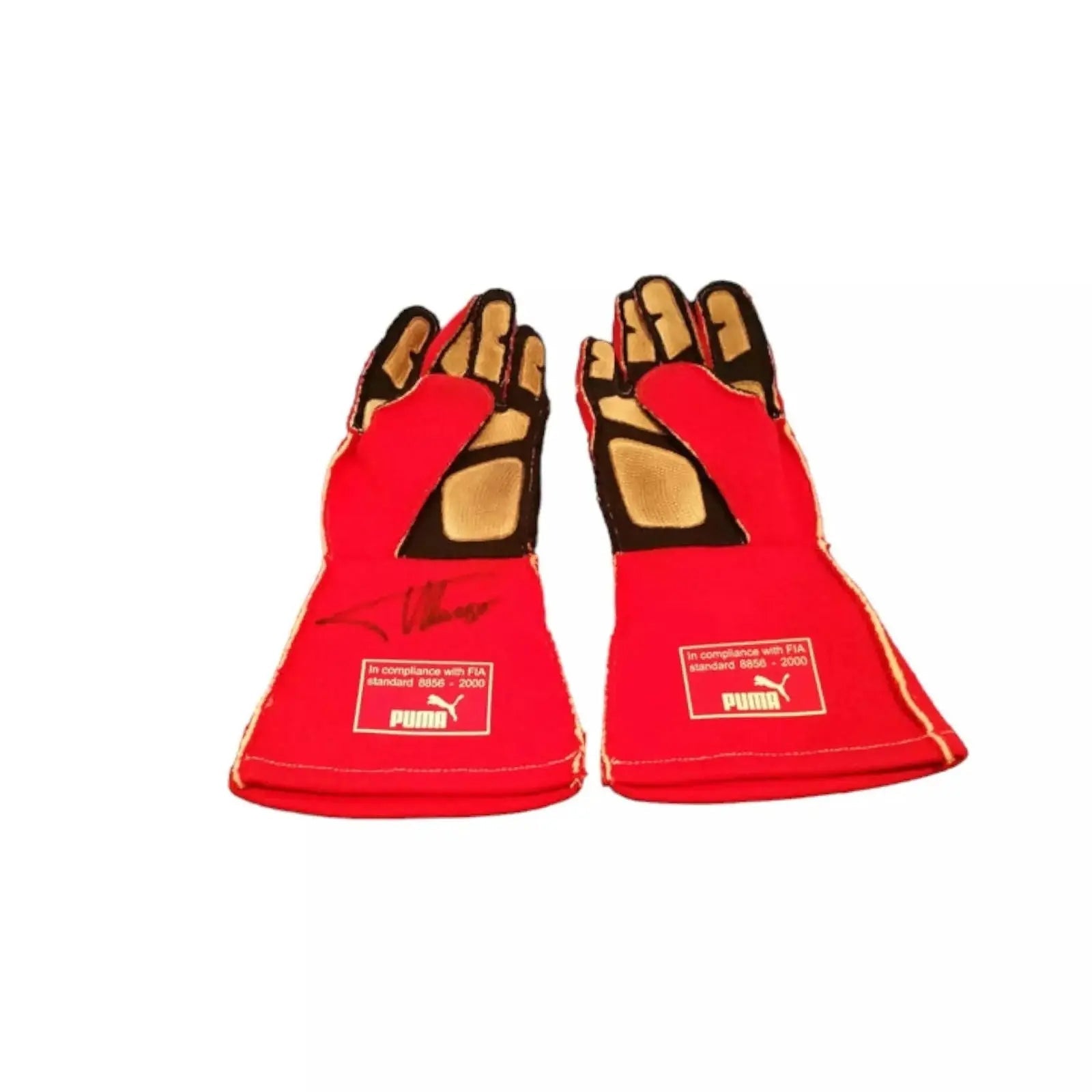 2014 Fernando Alonso gloves - Abu Dhabi GP-Xtreme_Racegear