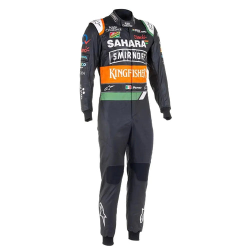 2014 Sergio Pérez Sahara Force F1 Racing Suit_Xtreme_Racegear