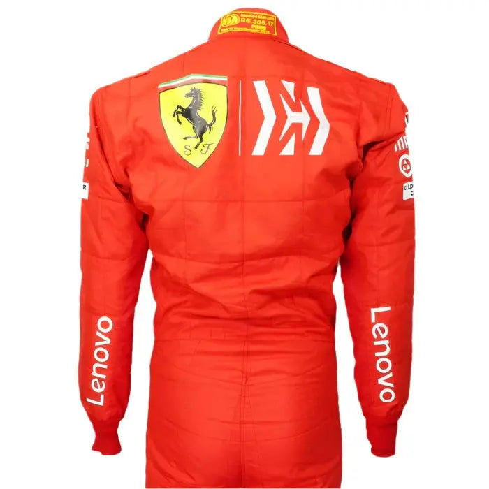 2019 Charles Leclerc Ferrari Mission Winnow F1 Embroidered Racing Suit_Xtreme_Racegear