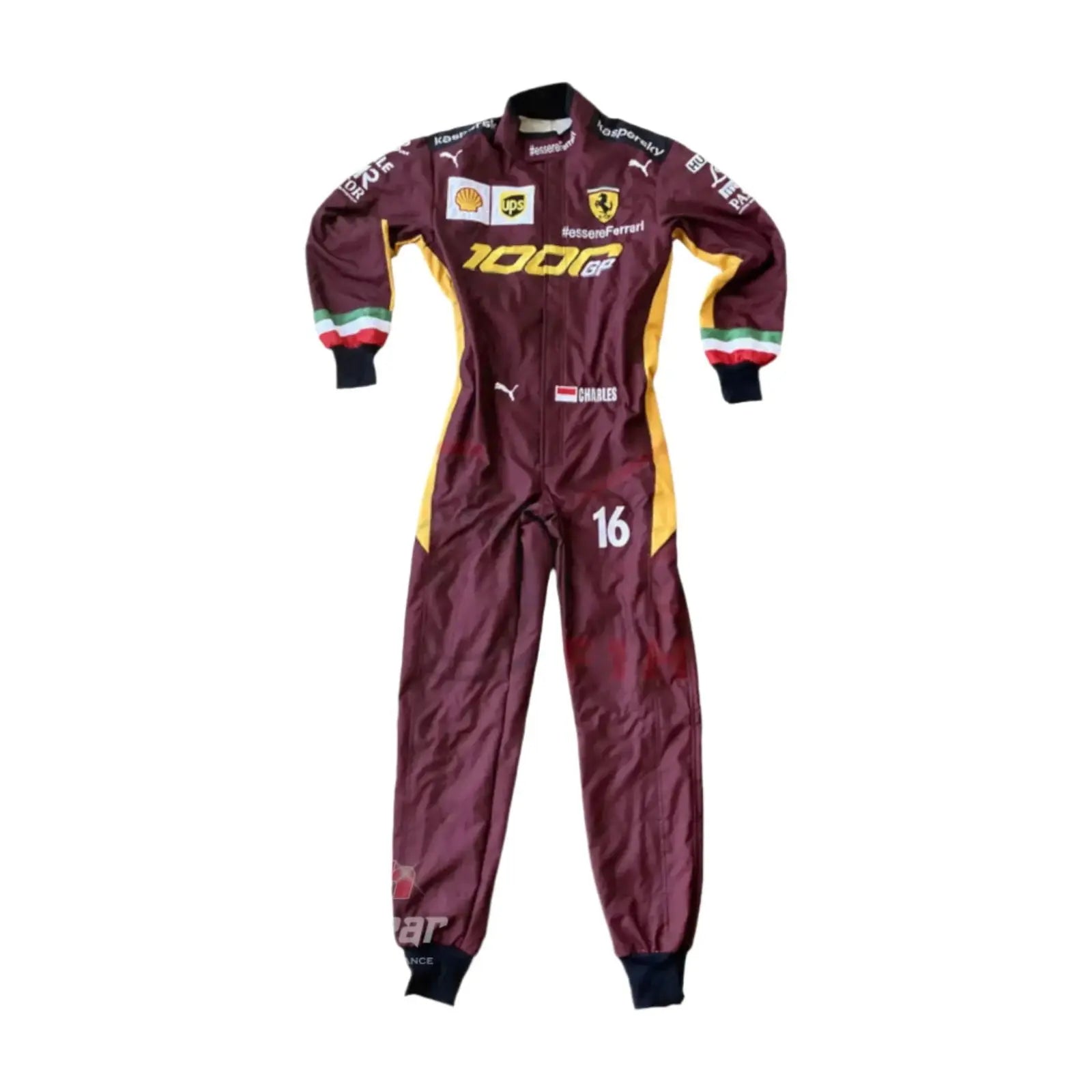 2020 Charles Leclerc Ferrari 1000 GP F1 Embroidered Racing Suit_Xtreme_Racegear