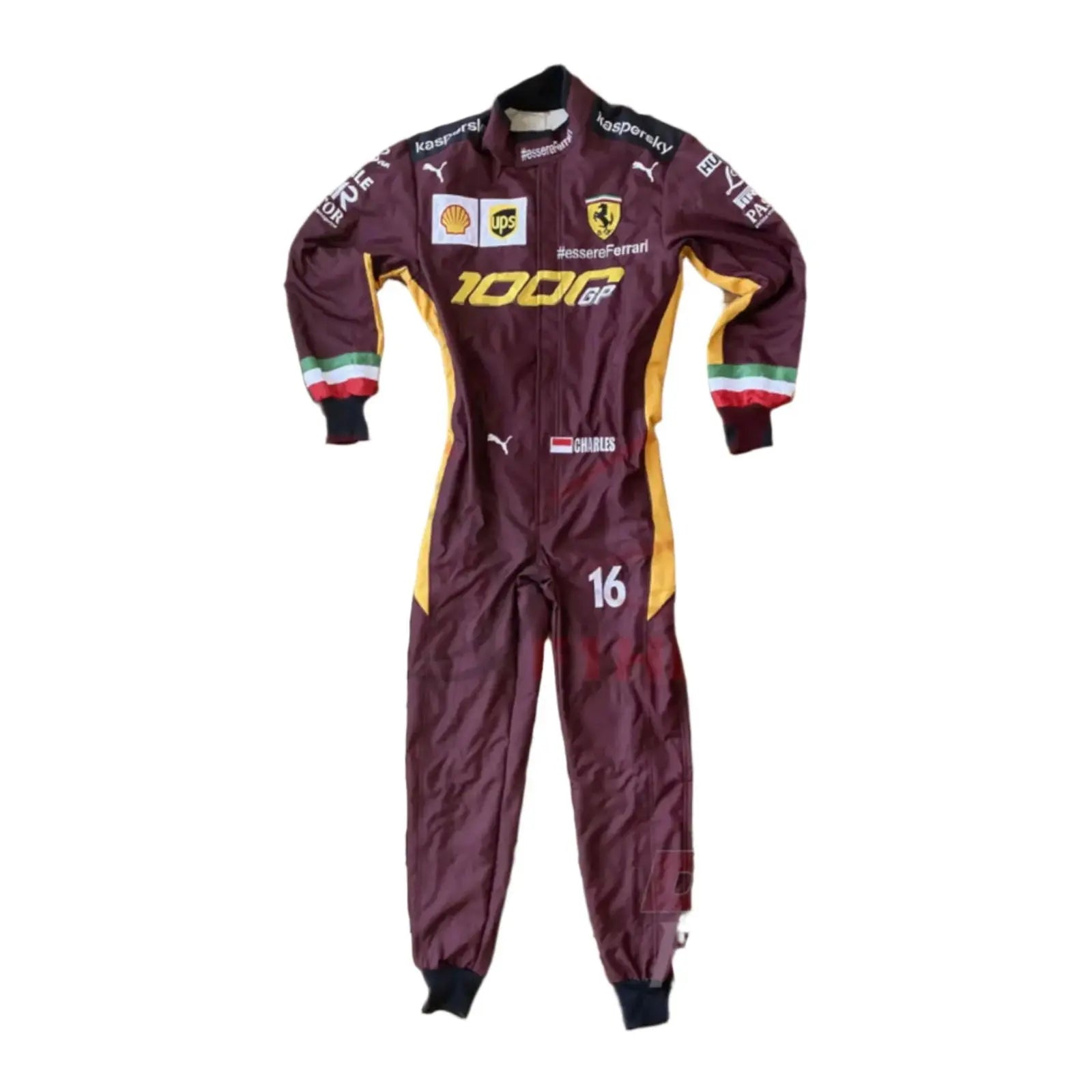 2020 Charles Leclerc Ferrari 1000 GP F1 Embroidered Racing suit - Xtreme_Racegear