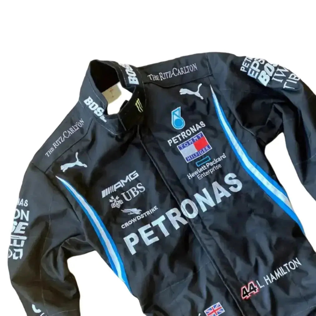 2020 Lewis Hamilton Mercedes AMG F1 Embroidery Race Suit_Xtreme Racegear