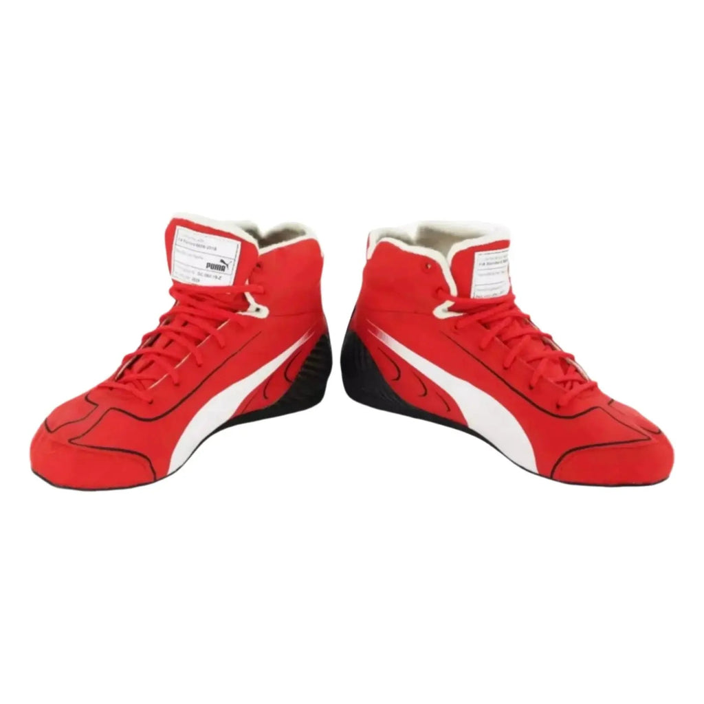 2020 Sebastian Vettel Ferrari F1 Race Boots - Speedxcrafts