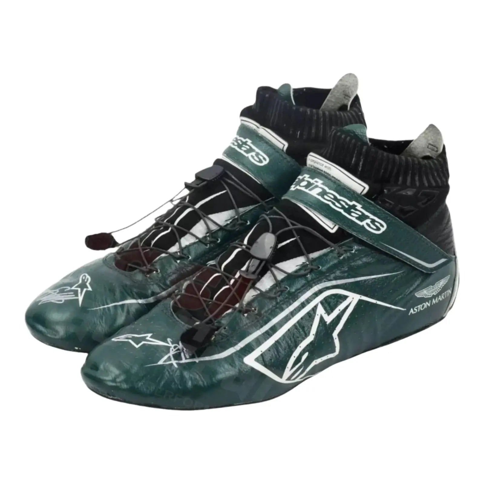 2021 Lance Stroll Aston Martin Alpinestar F1 Race Shoes