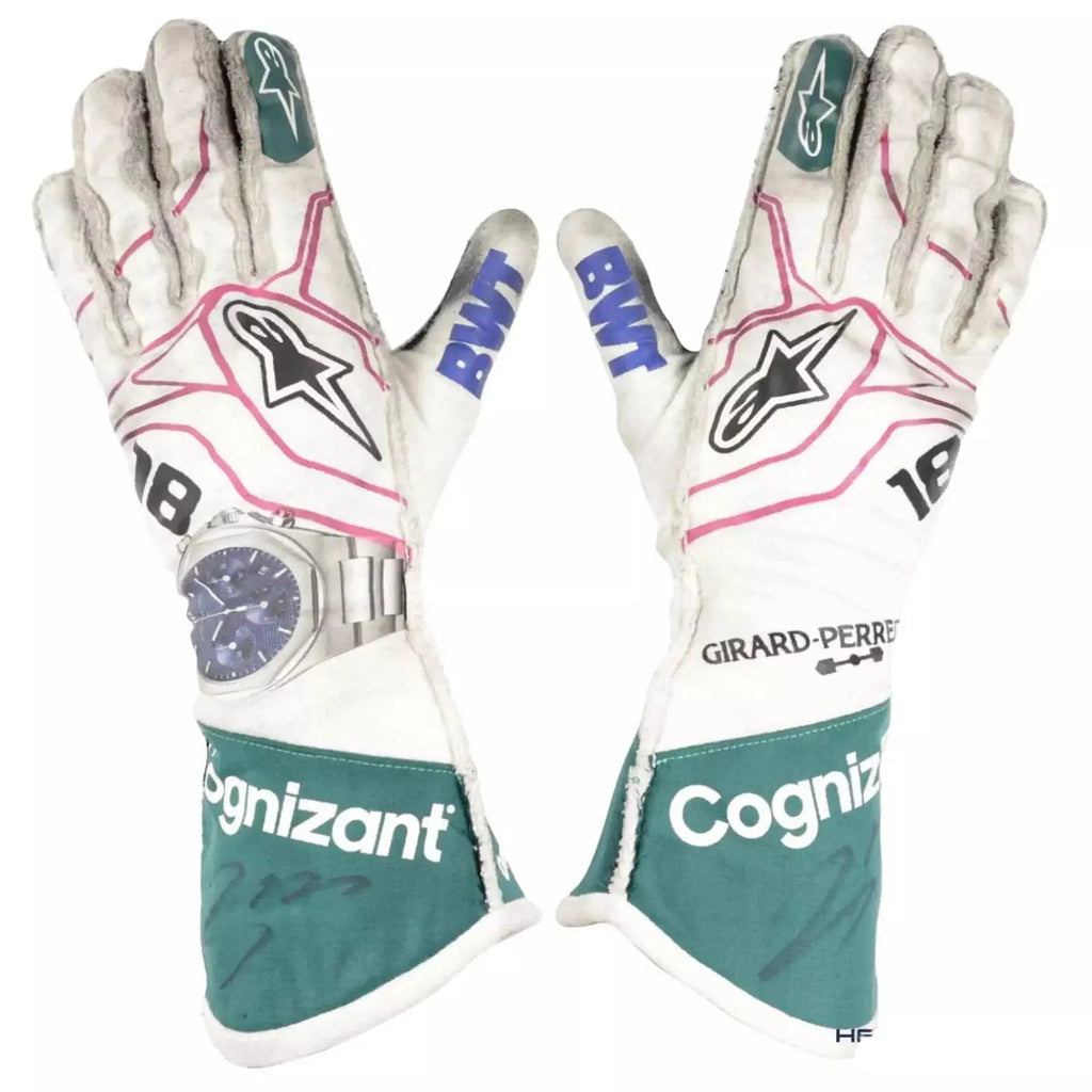 2021 Lance Stroll Aston Martin F1 Racing Gloves-Xtreme_Racegear