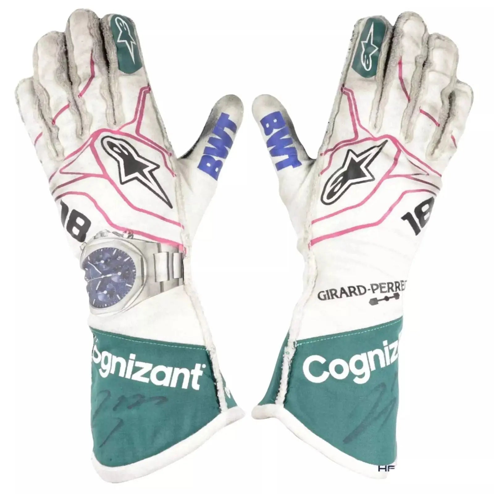 2021 Lance Stroll Aston Martin F1 Racing Gloves-Xtreme_Racegear