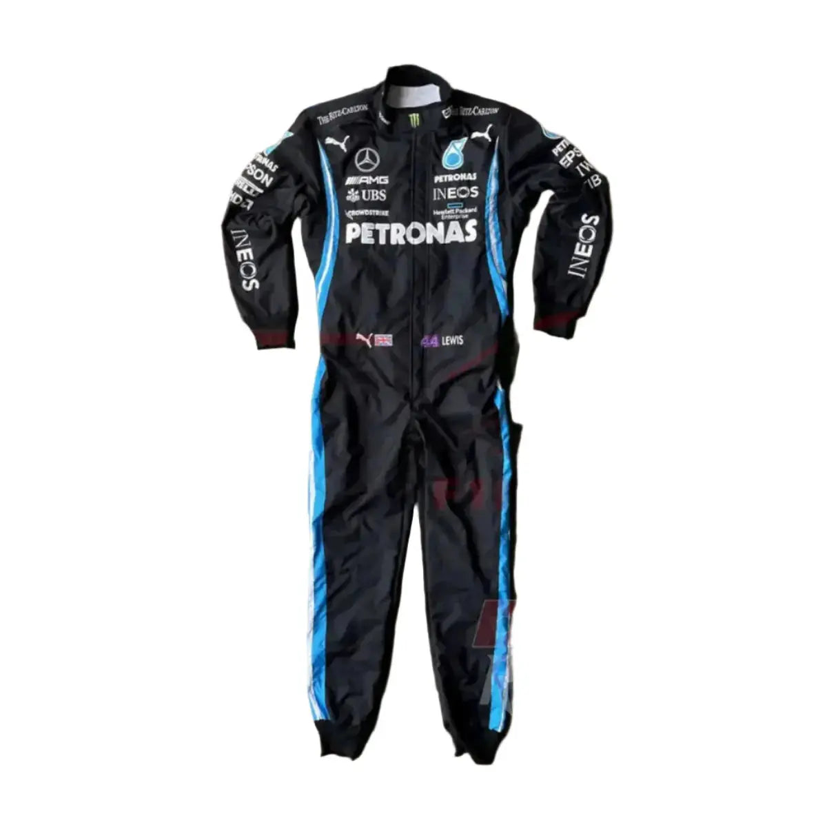 2021 Lewis Hamilton Mercedes Benz F1 Embroidered Race Suit_Xtreme Racegear