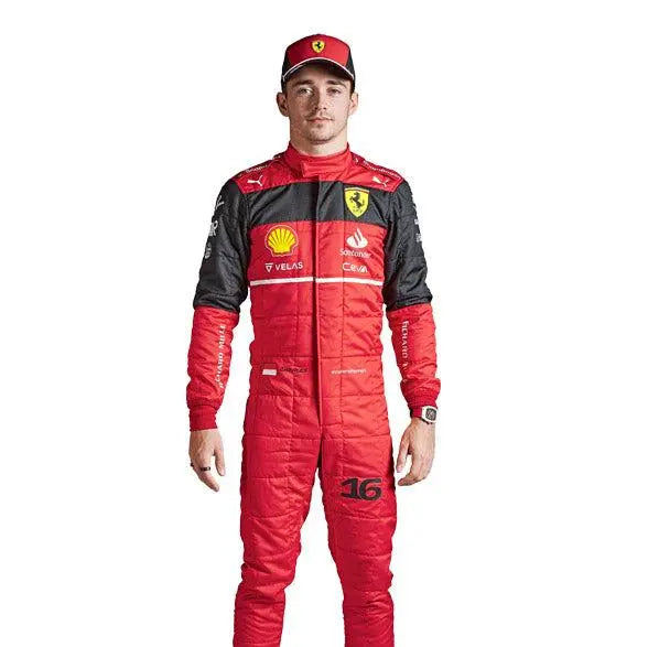2022 Charles Leclerc Ferrari Embroidered F1 Racing Suit - Xtreme Racegear