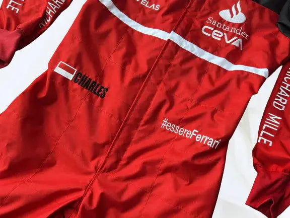 2022 Charles Leclerc Ferrari Embroidered F1 Racing Suit - Xtreme Racegear