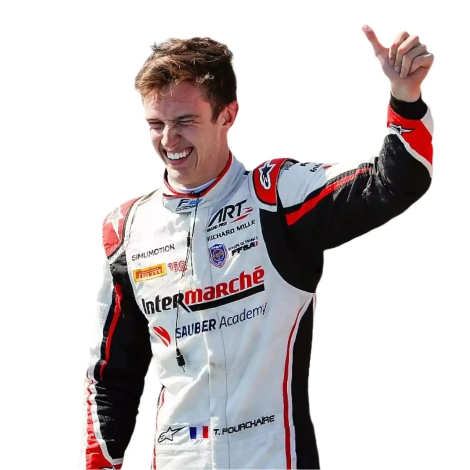 2022 Formula 2 Théo Pourchaire Suit Xtreme Racegear