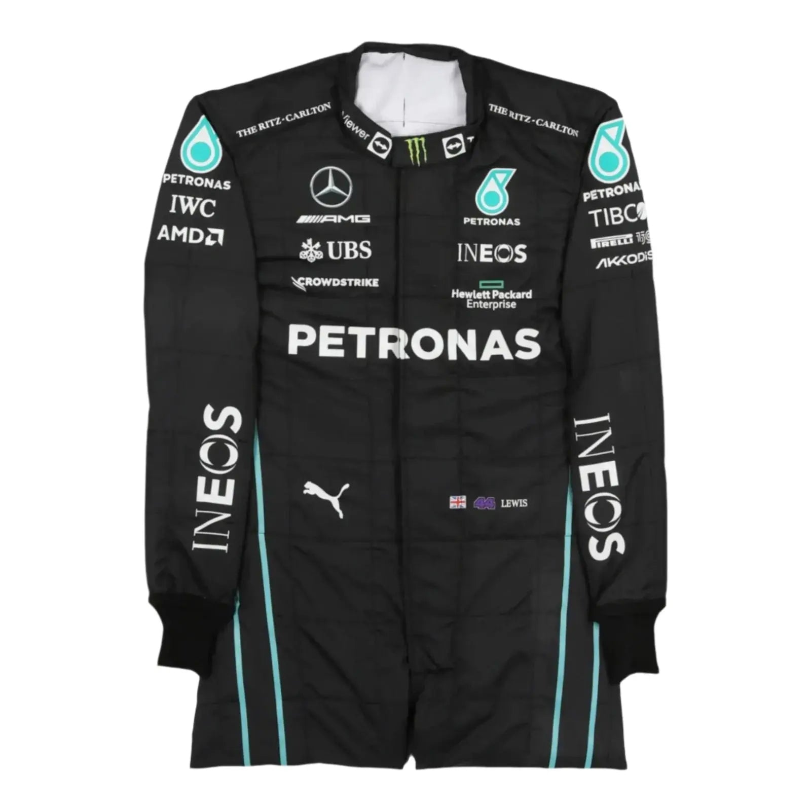 2022 Lewis Hamilton Mercedes-AMG Petronas F1 Team Replica Race Suit - Xtreme Racegear