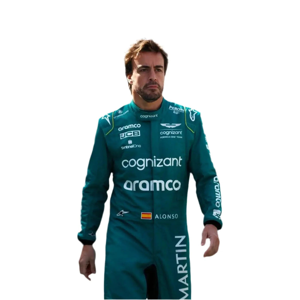 2023 Official Fernando Alonso Aston Martin F1 Race Suit