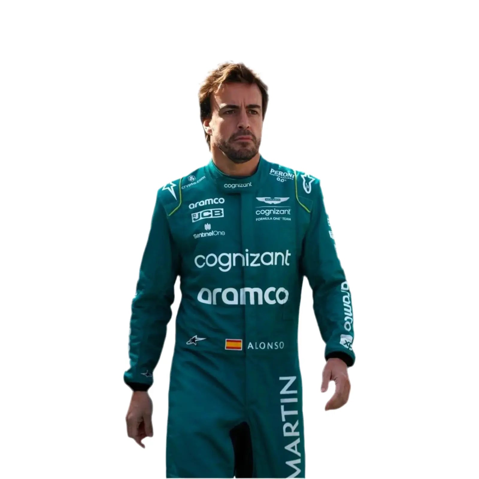 2023 Official Fernando Alonso Aston Martin F1 Race Suit