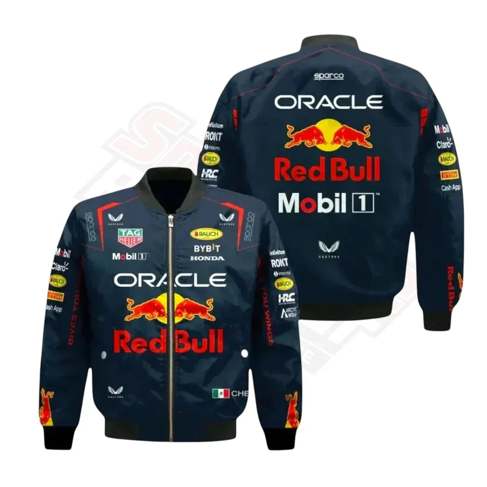 Sergio Perez Red Bull F1 vintage racing jacket back race gear xtreme 