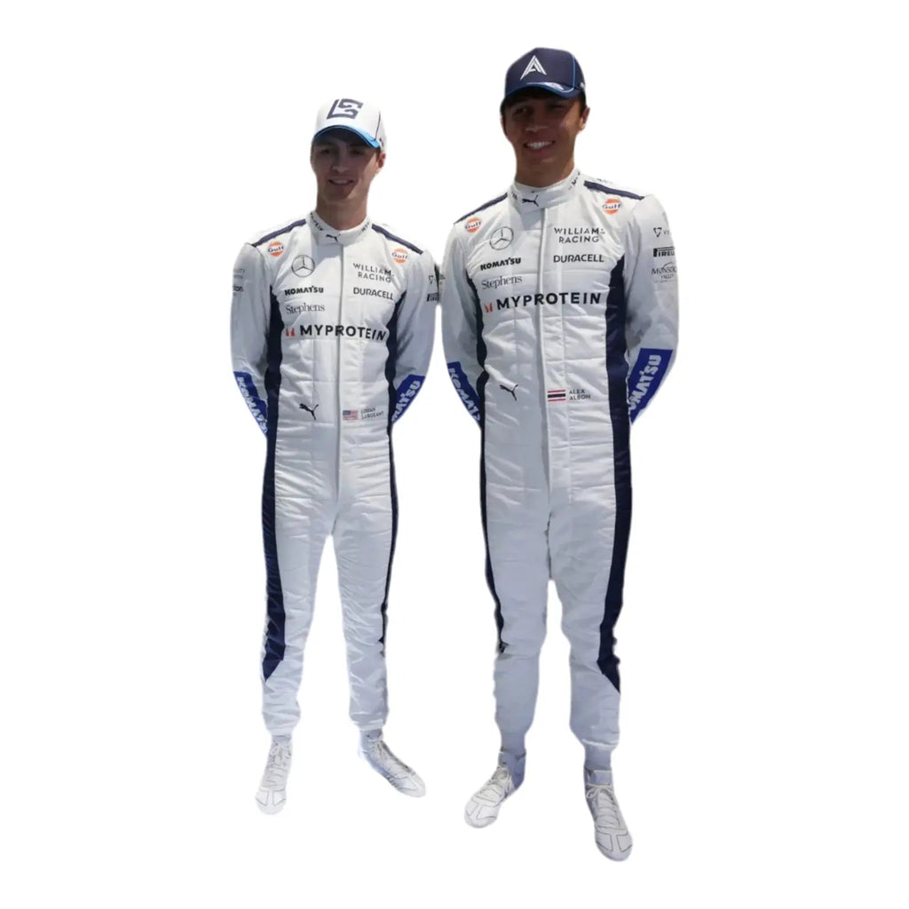 2024 Alex Albon Logan Sargeant Williams F1 Team Race Suit - Xtreme Racegear