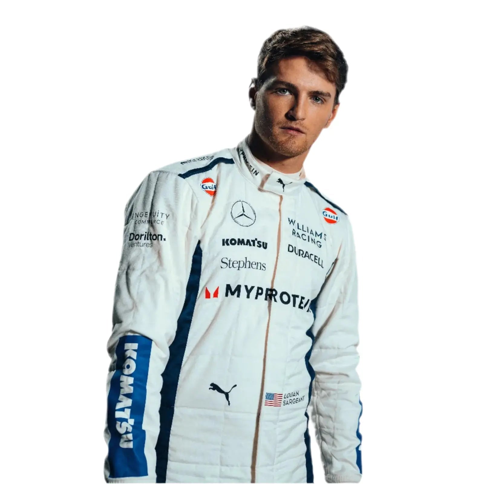 2024 Alex Albon Logan Sargeant Williams F1 Team Race Suit - Xtreme Racegear