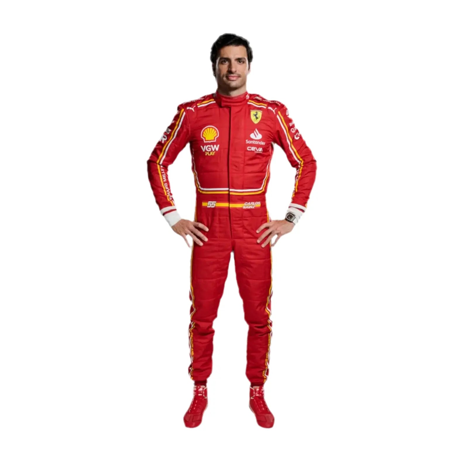 2024 Carlos Sainz Jr. Replica Race Suit | Scuderia Ferrari F1 Team - Xtreme Racegear