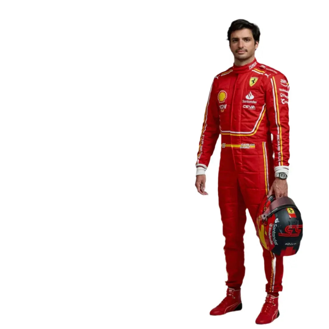 2024 Carlos Sainz Jr. Replica Race Suit | Scuderia Ferrari F1 Team - Xtreme Racegear