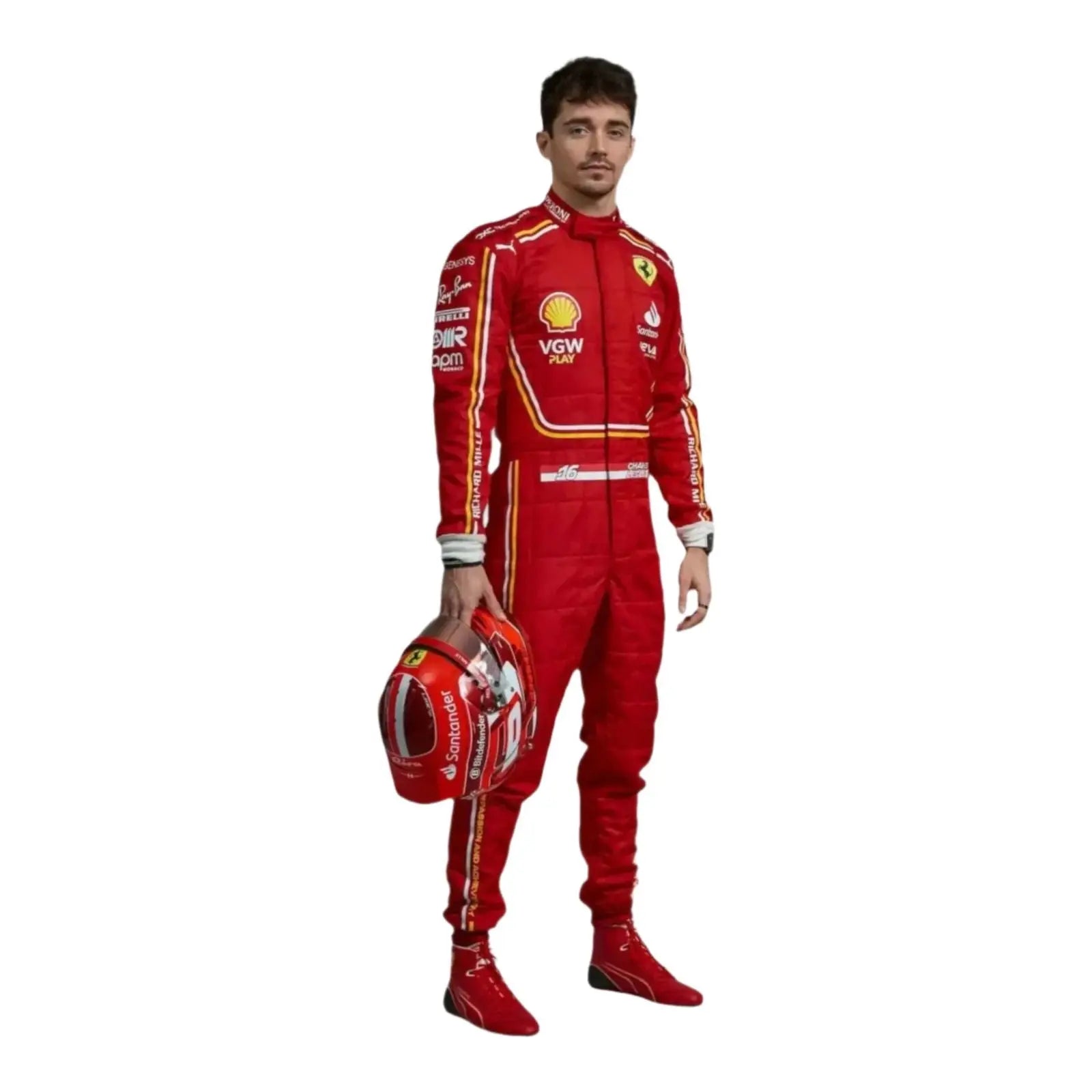 2024 Charles Leclerc Replica Race Suit | Scuderia Ferrari Team Gear - Xtreme Racegear