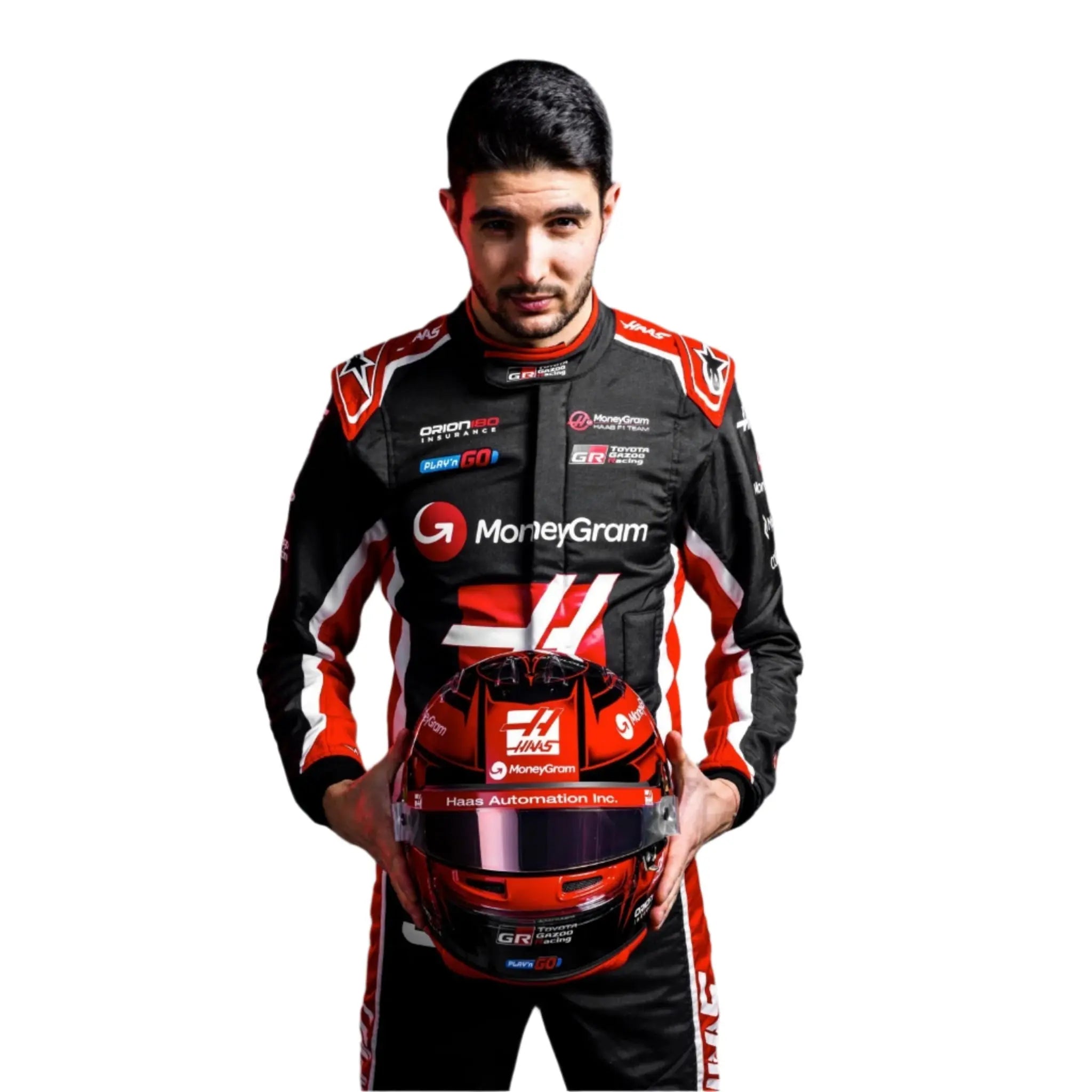 2025EstebanOconMoneyGramHaasF1TeamRaceSuitXtremeRacegear