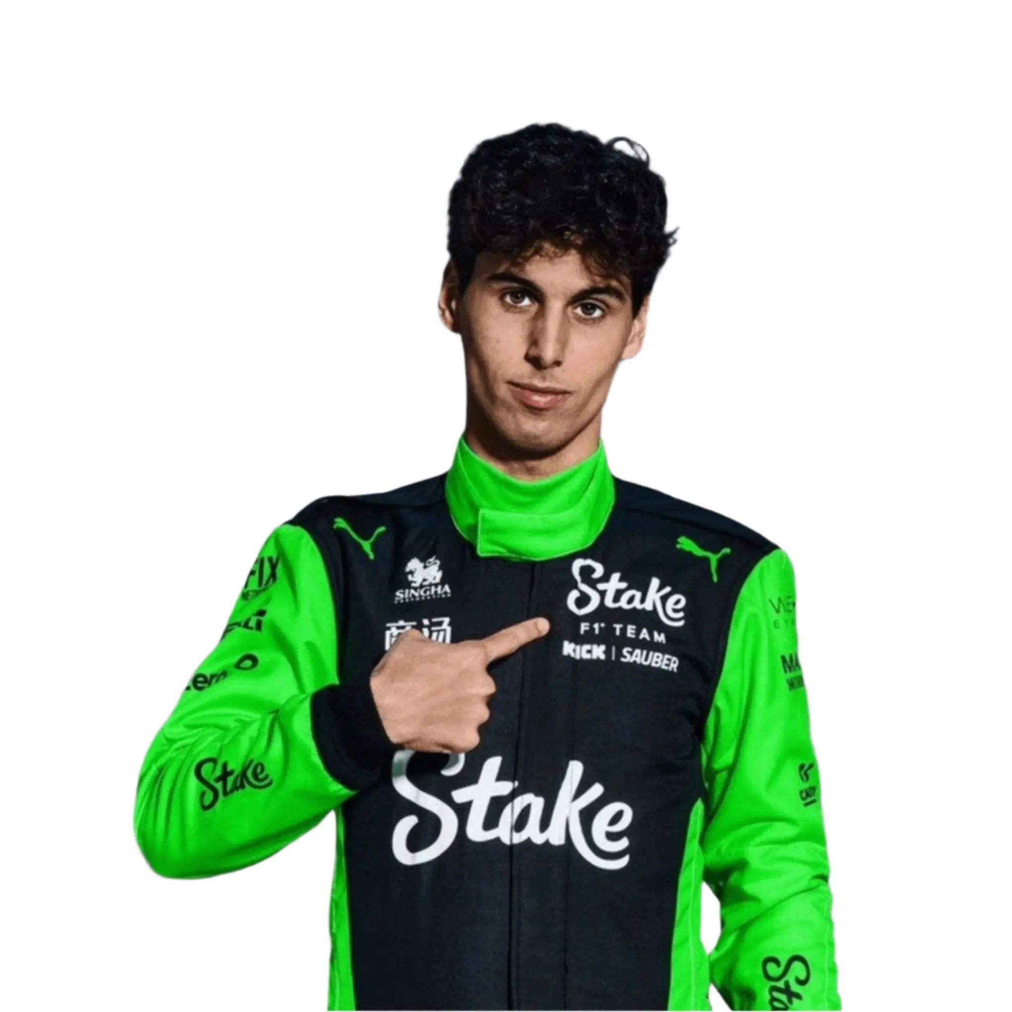 2025 Gabriel Bortoleto Go-Kart Racing Suit Replica | Kick Sauber F1 Team Xtreme Racegear
