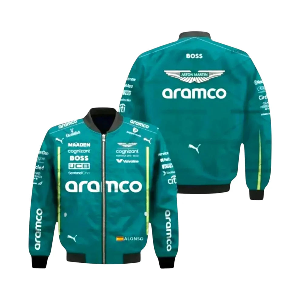 fernando-alonso-aston-martin-racing-jacket-back xtreme race gear