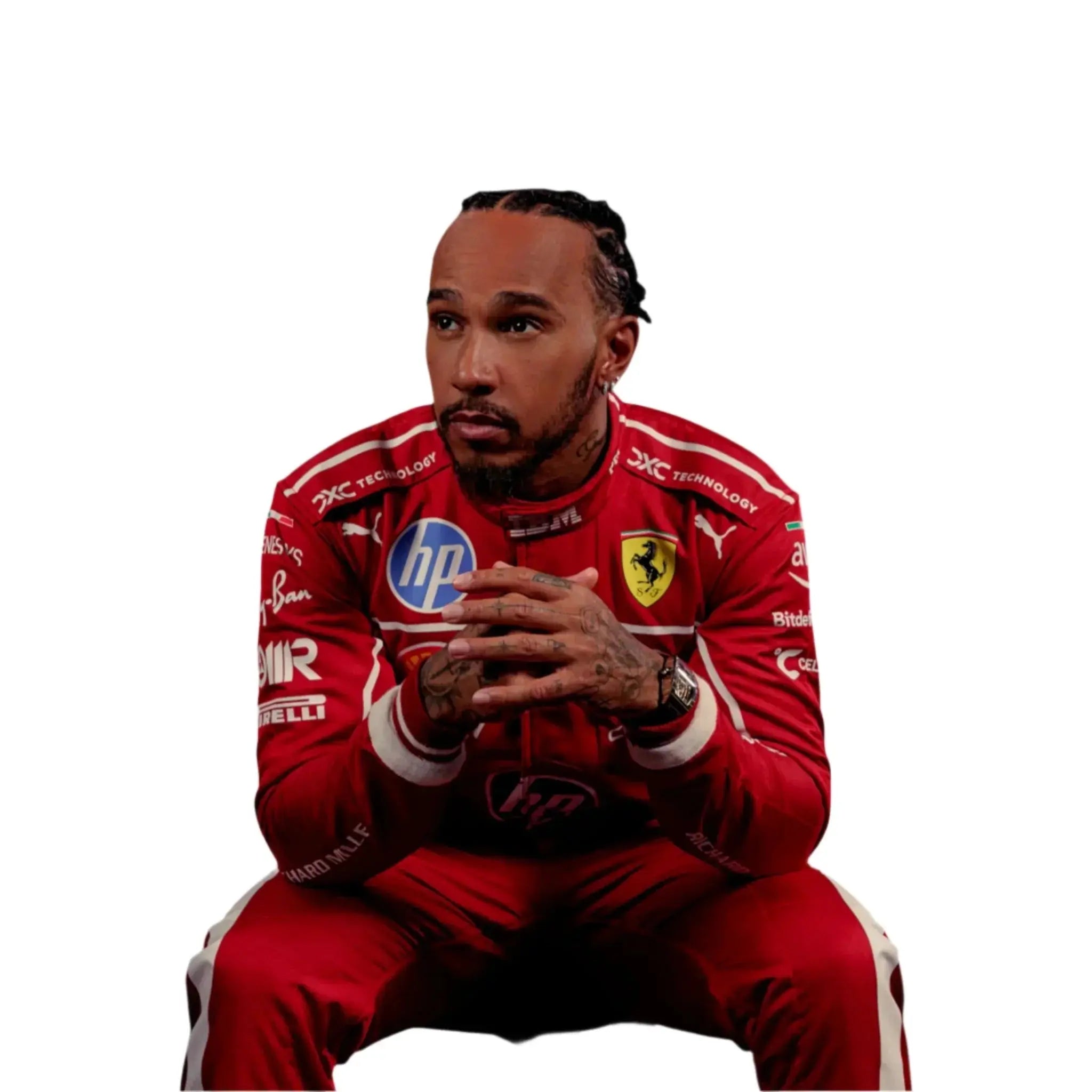 2025 Lewis Hamilton Ferrari HP F1 Race Suit Xtreme Racegear