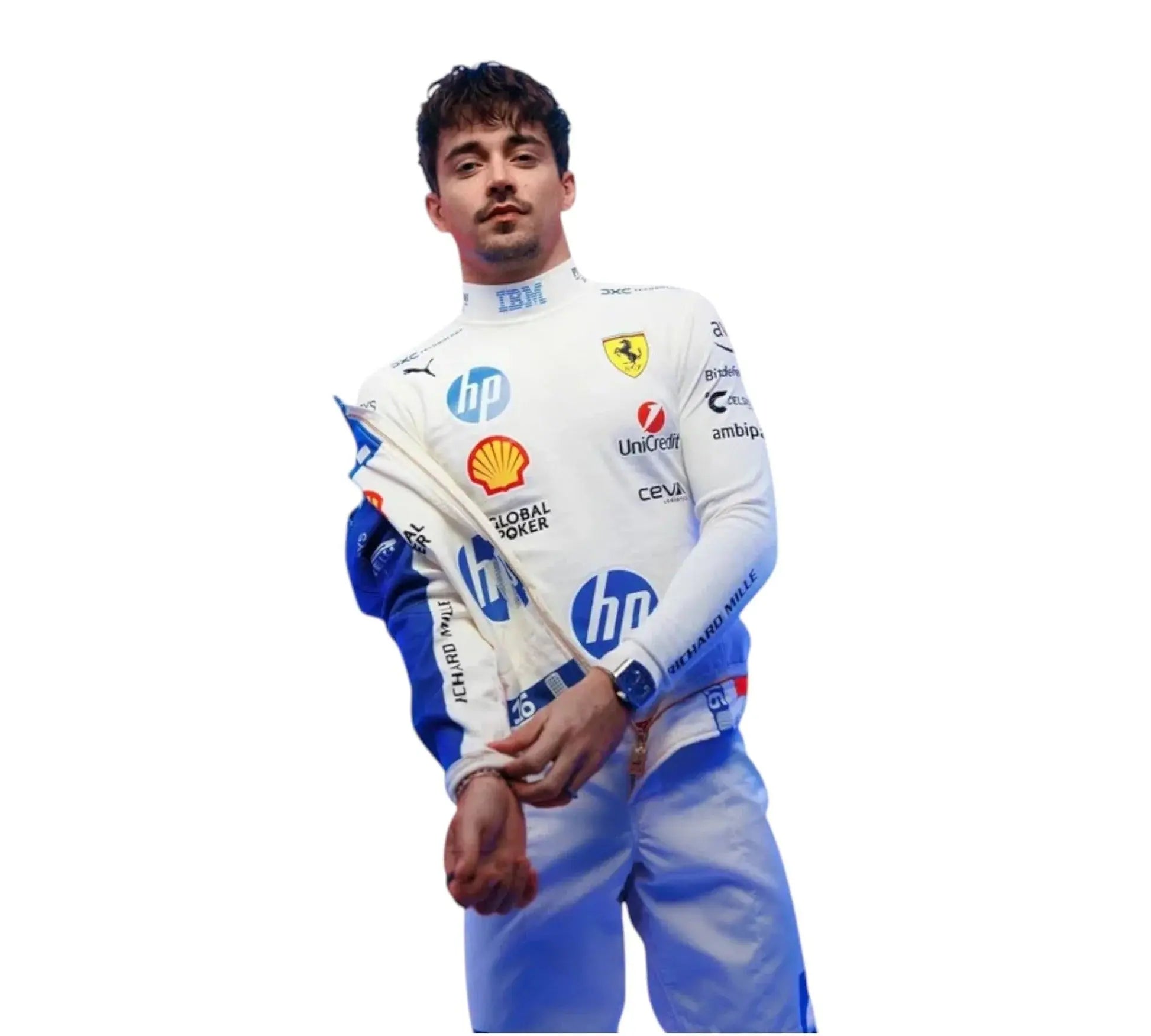 2025 Lewis Hamilton Ferrari HP Race Suit - Miami GP