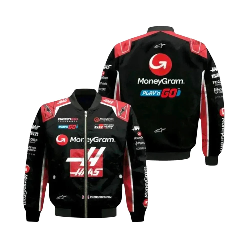 2025-oliver-bearman-f1-vintage-jacket-front xtreme racegear