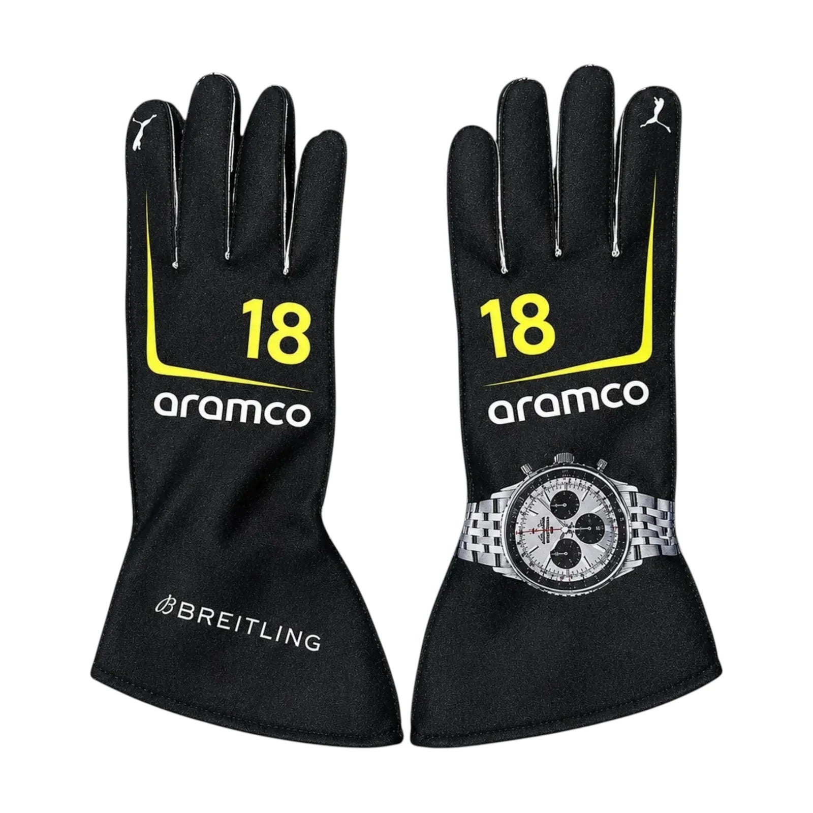 2026 Aston Martin F1 Racing Gloves – Green Racing Edition