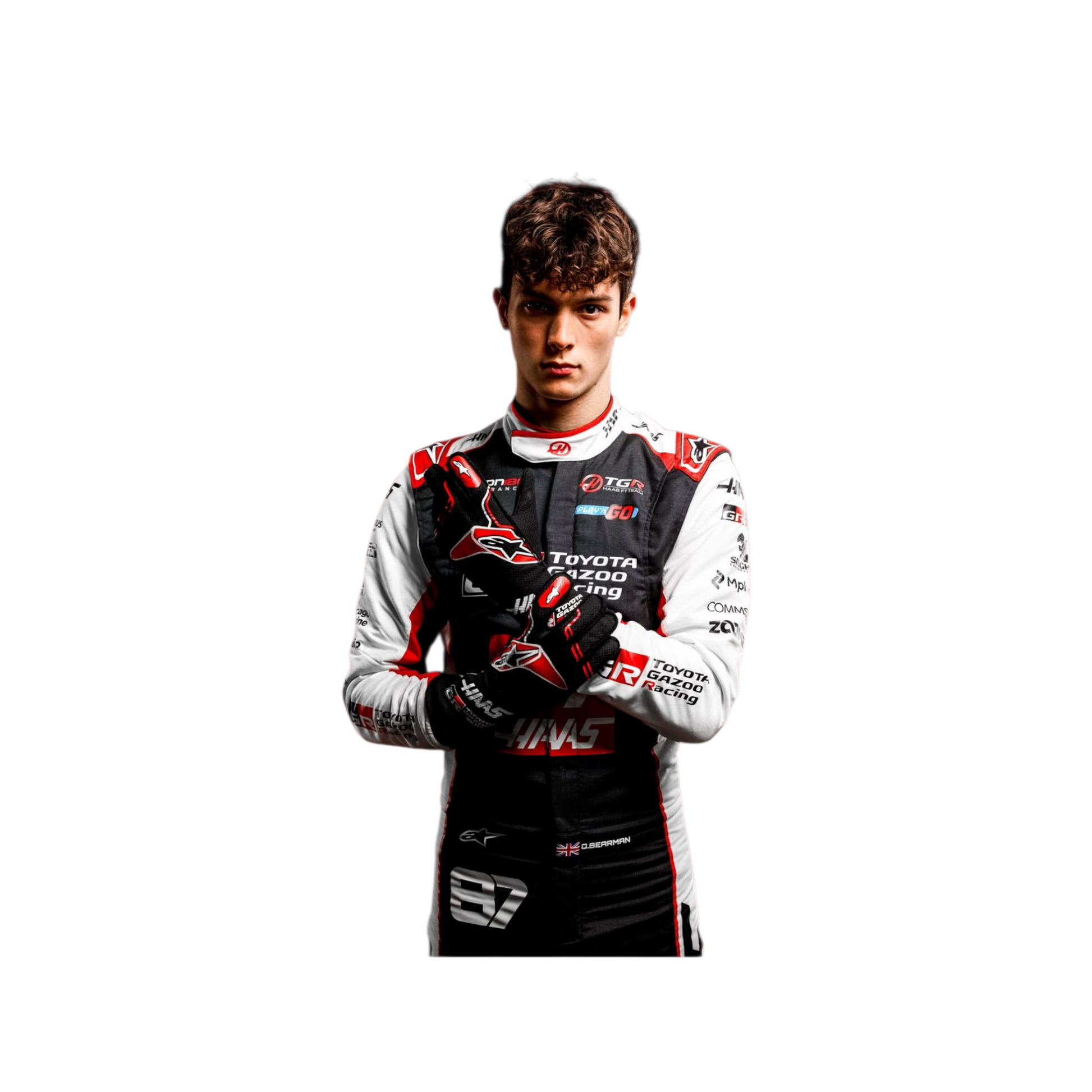 2026 New Oliver Bearman MoneyGram Haas F1 Team Replica Racing Suit Speedxkarting