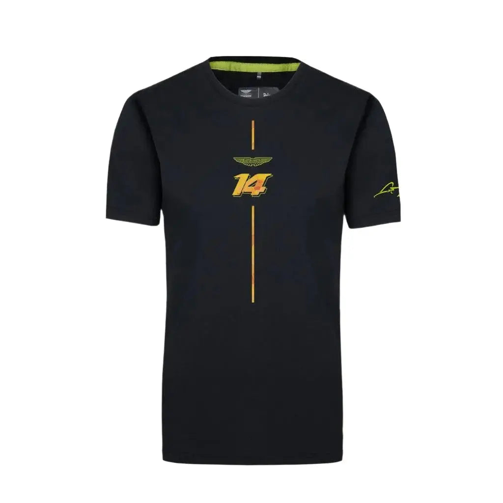 AMF1 Fernando Alonso Limited Edition T-Shirt - Black -Xtreme_Racegear