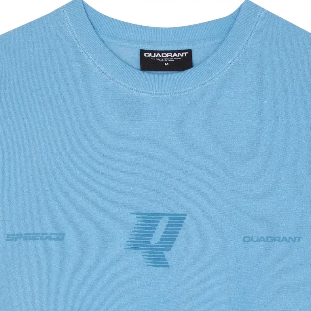 Aquatic Blue Speedco Crew Neck - Comfortable Casual Wear - Xtreme_Racegear
