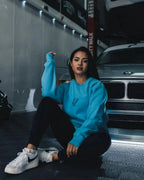Aquatic Blue Speedco Crew Neck - Comfortable Casual Wear - Xtreme_Racegear