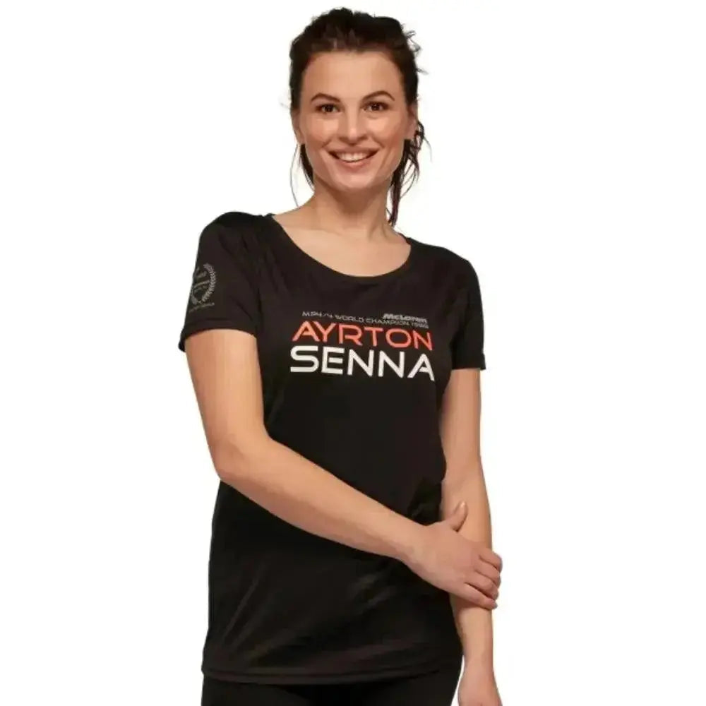 Ayrton Senna Ladies T-Shirt McLaren World Champion 1988 - Xtreme_Racegear