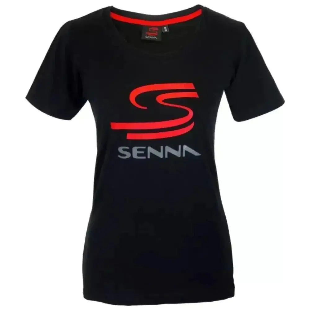 Ayrton Senna Ladies T-Shirt Senna Black - Xtreme_Racegear