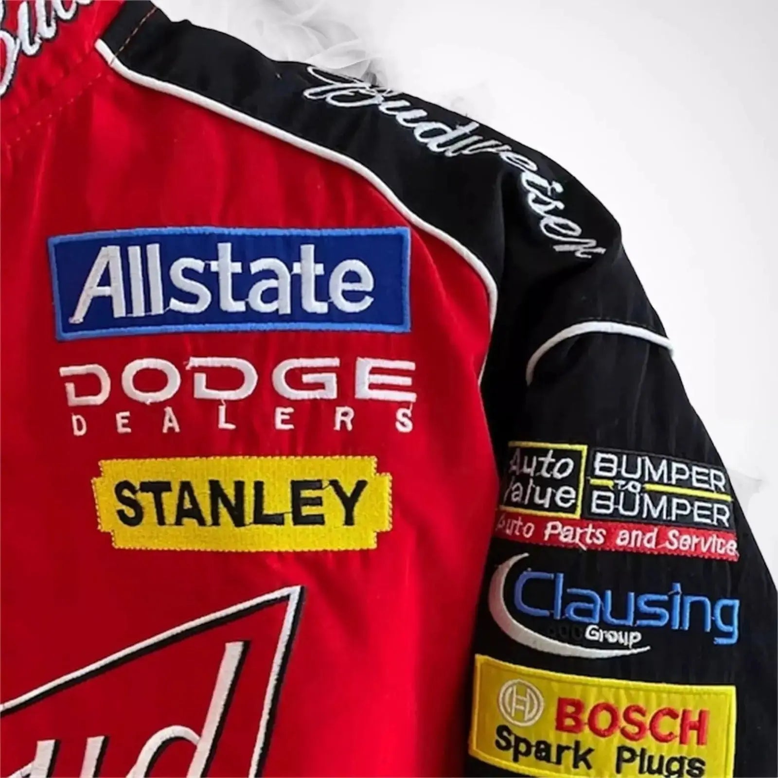 Budweiser Black F1 Retro Racing Jacket - Xtreme_Racegear