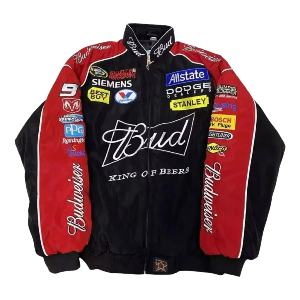 Budweiser F1 Official Embroidered Racing Jacket - Xtreme_Racegear