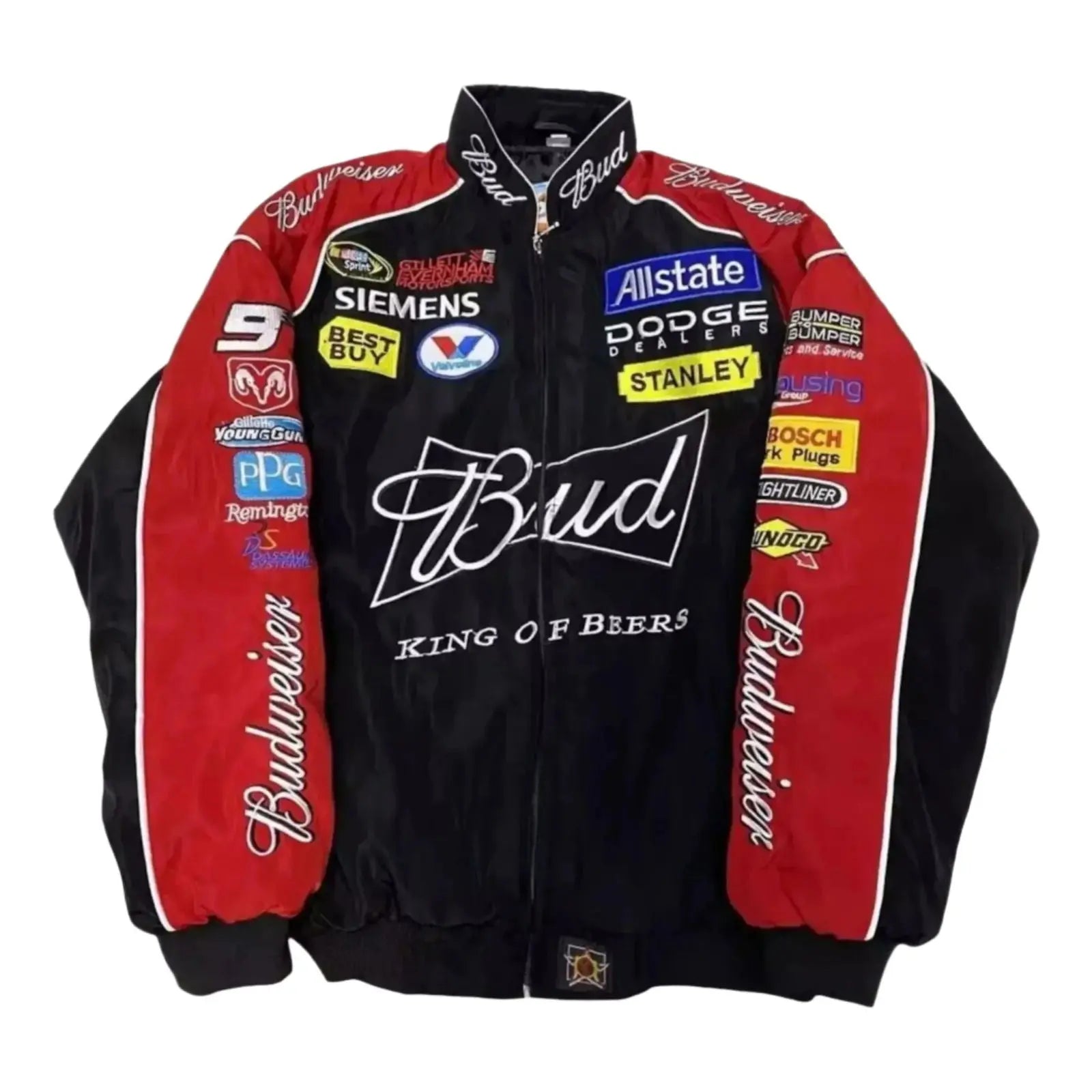 Budweiser F1 Official Embroidered Racing Jacket - Xtreme_Racegear
