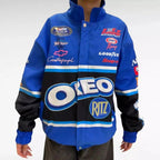 F1 Biker Racing Streetwear Embroidered Bomber Jacket - Xtreme_Racegear